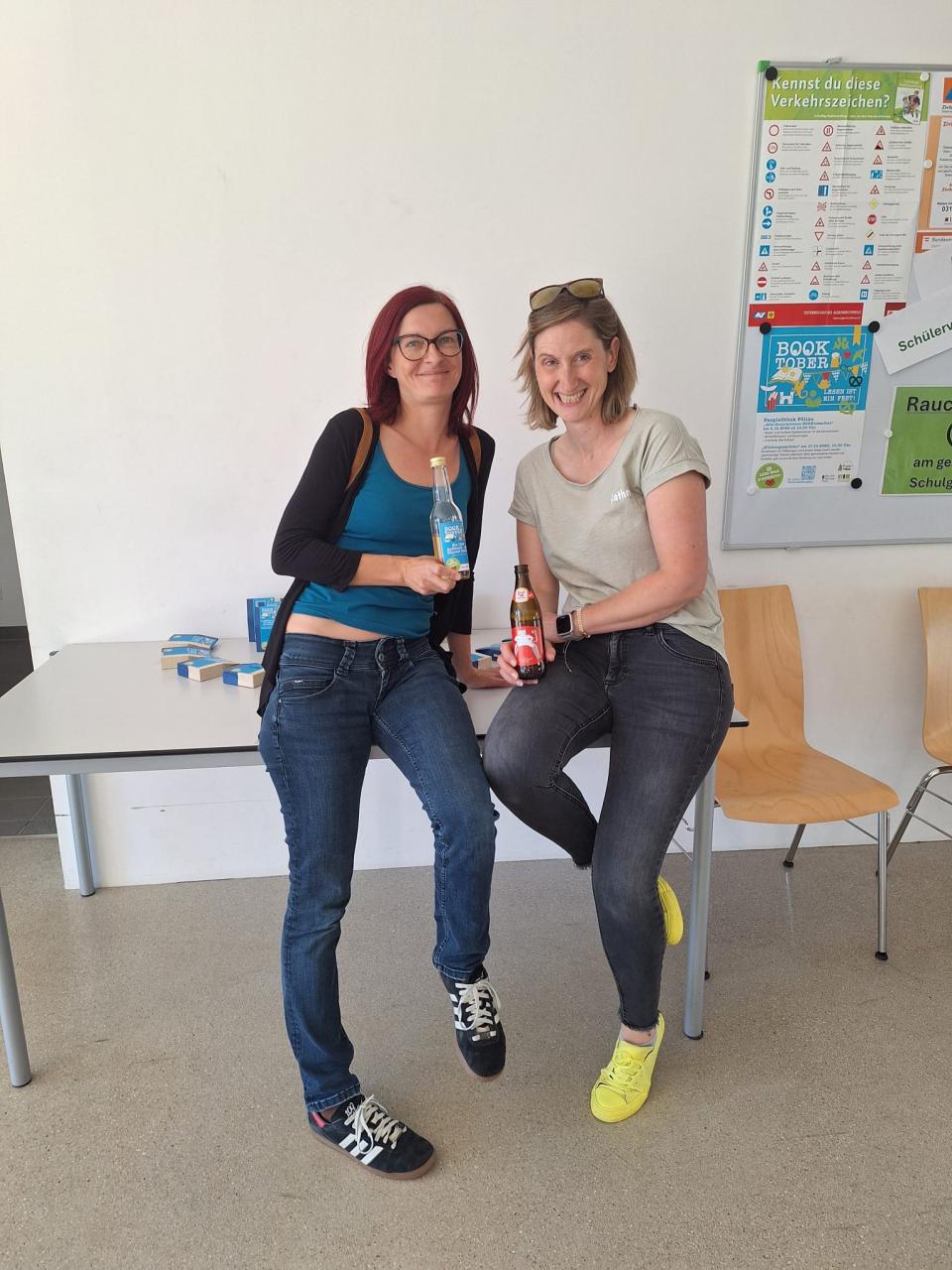 Kathrin Winkler mit Andrea Paierl - Booktoberfest-Gründerin